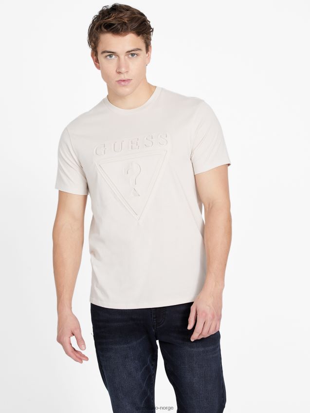 Guess over night oats logo crewneck tee over natten havre menn F0LJ808561