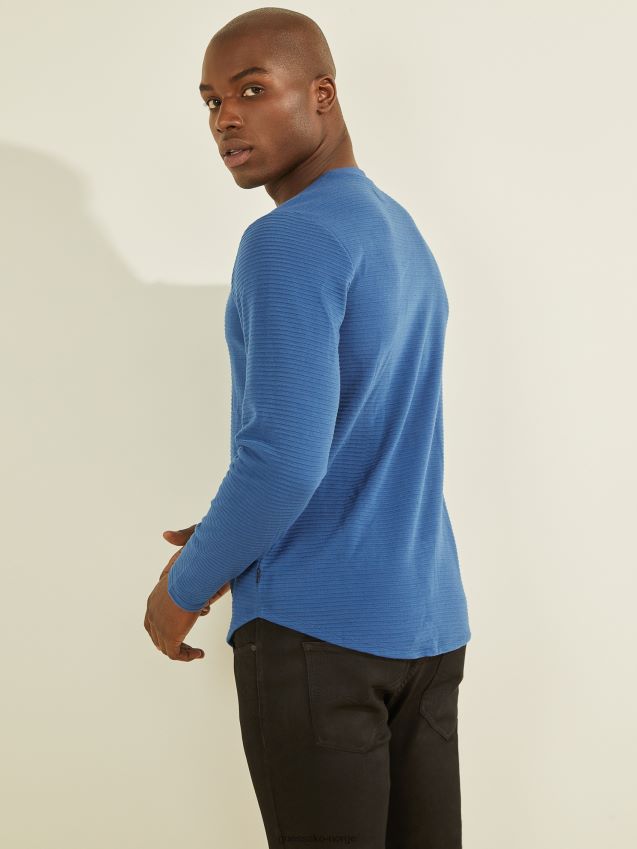 Guess åpent vann zuma langermet t-skjorte åpent vann menn F0LJ8010465