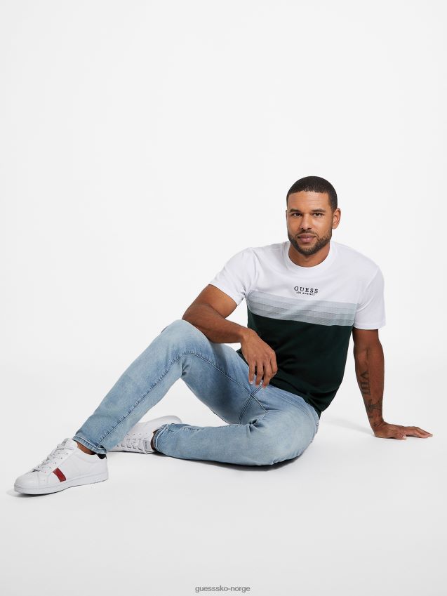 Guess rami fargeblokkert tee alpine grove alpin lund menn F0LJ808044
