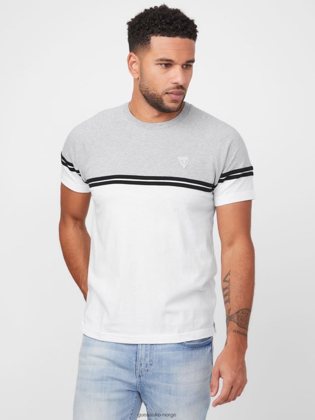 Guess ren hvit Kido color-block t-skjorte Ren hvit menn F0LJ808404
