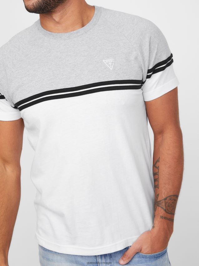 Guess ren hvit Kido color-block t-skjorte Ren hvit menn F0LJ808404