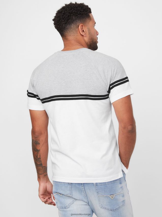 Guess ren hvit Kido color-block t-skjorte Ren hvit menn F0LJ808404