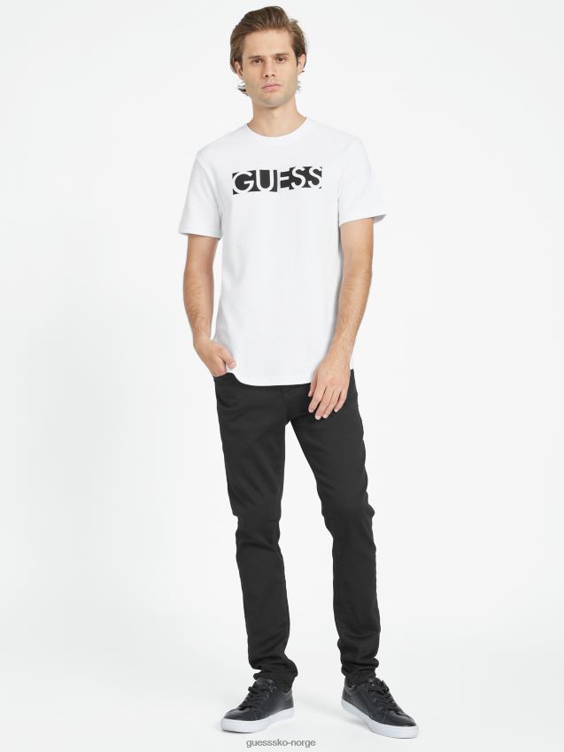 Guess ren hvit charlie t-skjorte Ren hvit menn F0LJ808232