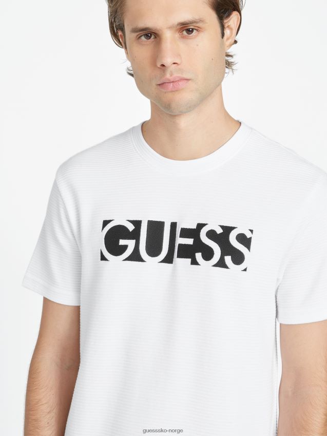 Guess ren hvit charlie t-skjorte Ren hvit menn F0LJ808232