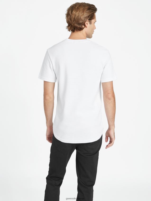 Guess ren hvit charlie t-skjorte Ren hvit menn F0LJ808232