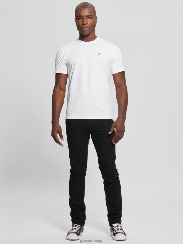 Guess ren hvit øko lindon t-skjorte Ren hvit menn F0LJ8010771