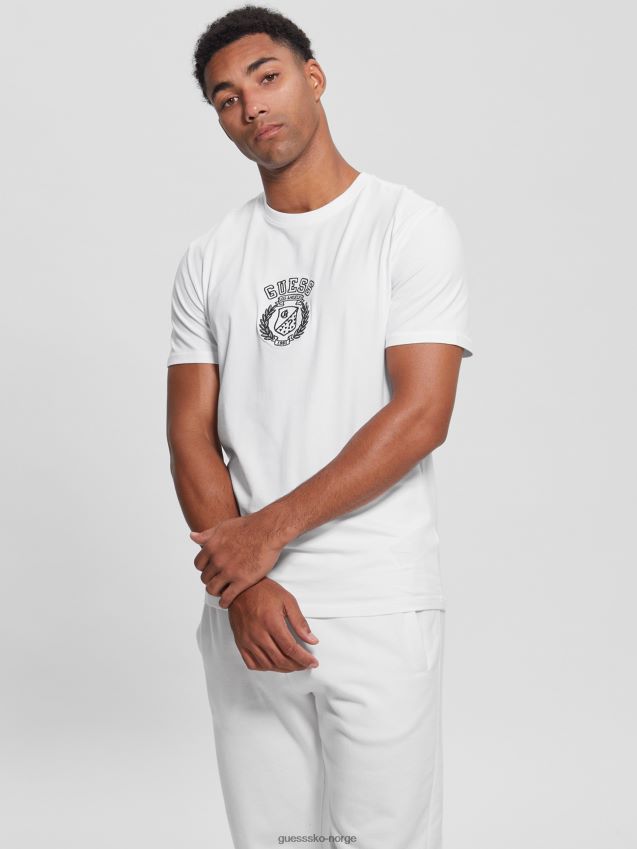 Guess ren hvit øko semyon t-skjorte Ren hvit menn F0LJ8010388