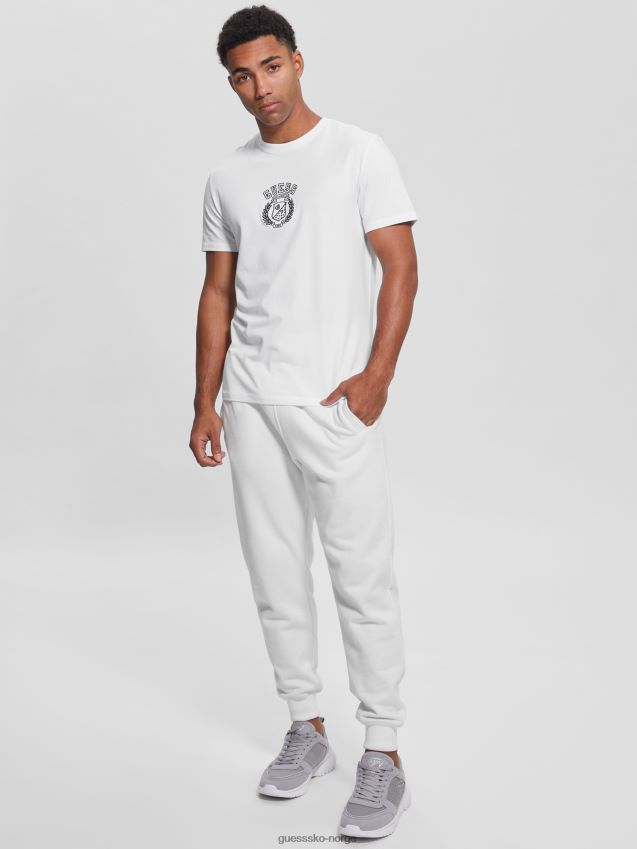 Guess ren hvit øko semyon t-skjorte Ren hvit menn F0LJ8010388
