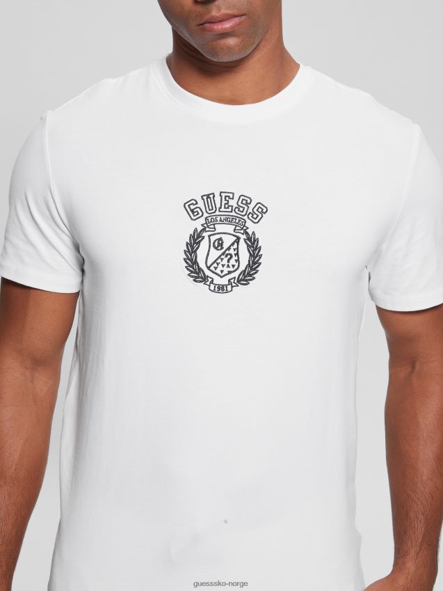 Guess ren hvit øko semyon t-skjorte Ren hvit menn F0LJ8010388