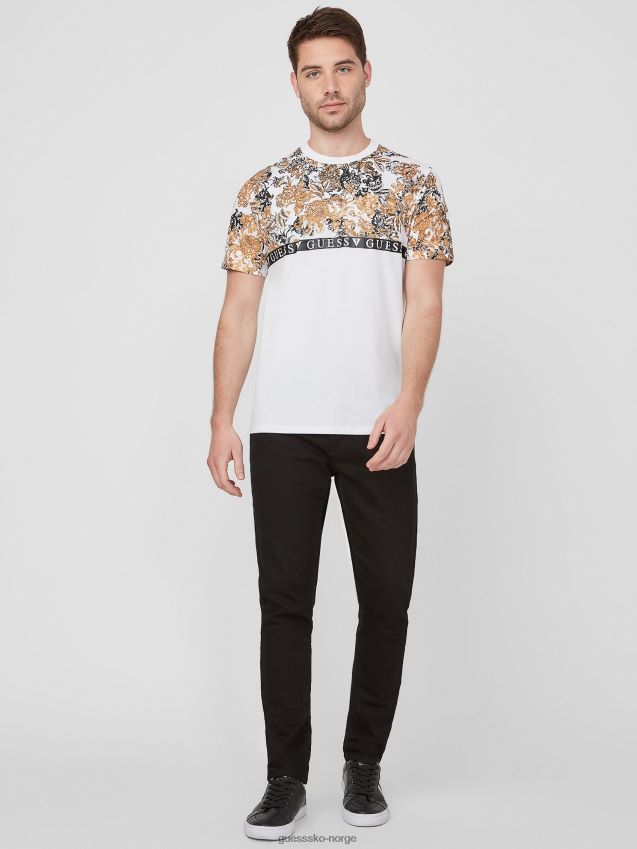 Guess ren hvit rontrose t-skjorte Ren hvit menn F0LJ808498