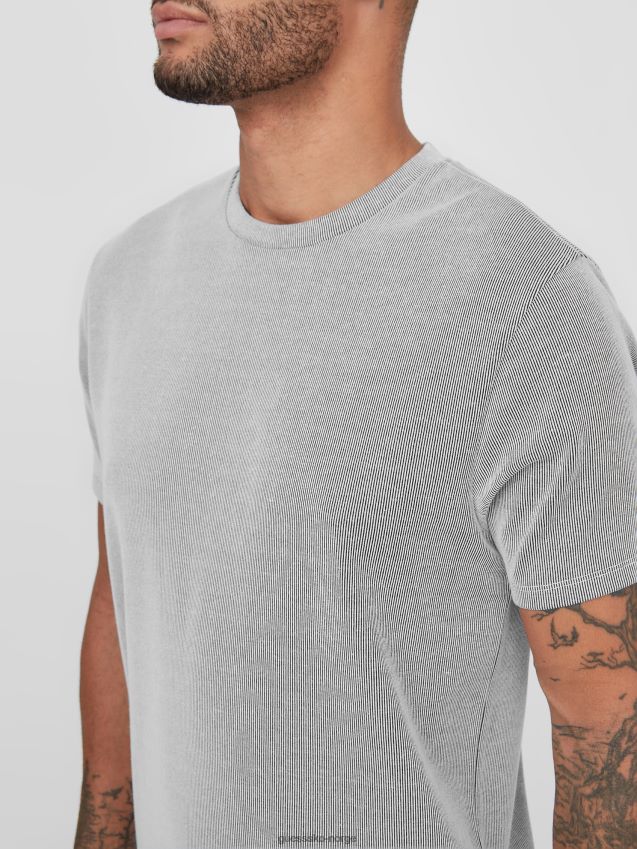 Guess russle ribbet t-skjorte ren hvit Ren hvit menn F0LJ808563