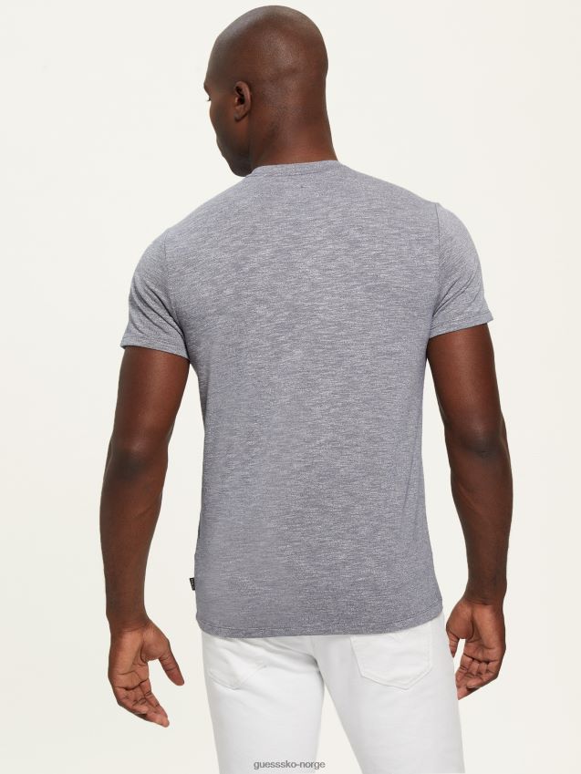 Guess silkeblå colt jersey t-skjorte silkeblått menn F0LJ8010651