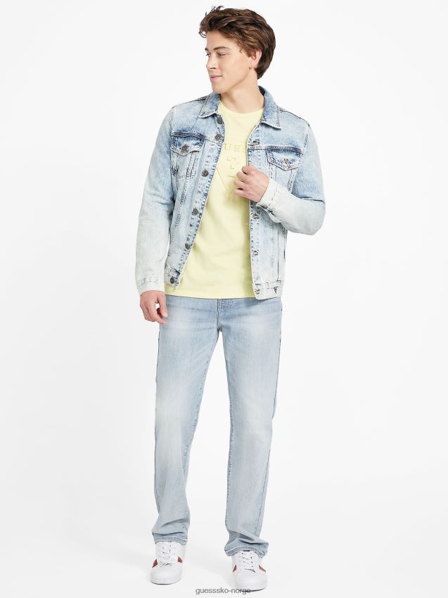 Guess sitrus sun eco gustavo t-skjorte med rund hals sitrus sol menn F0LJ808558