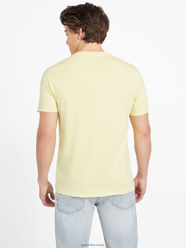 Guess sitrus sun eco gustavo t-skjorte med rund hals sitrus sol menn F0LJ808558
