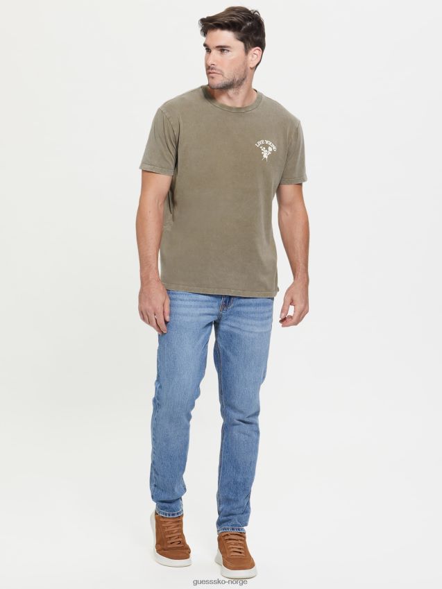 Guess valnøttskall multi eco live ung t-skjorte valnøttskall multi menn F0LJ8010825