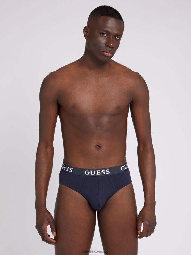 Guess blå multipack 3-truse med logobånd blå multi menn F0LJ801705