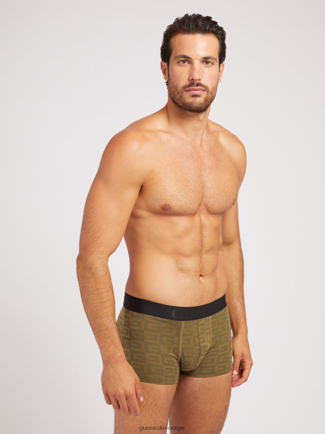 Guess grønn pakke 3 boksere med logo grønn menn F0LJ801592