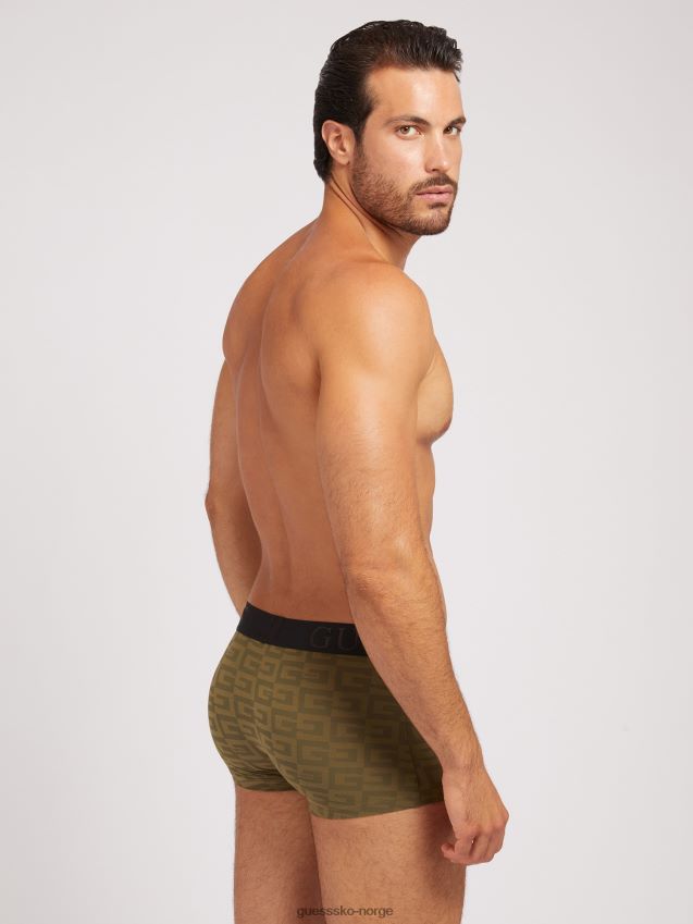 Guess grønn pakke 3 boksere med logo grønn menn F0LJ801592