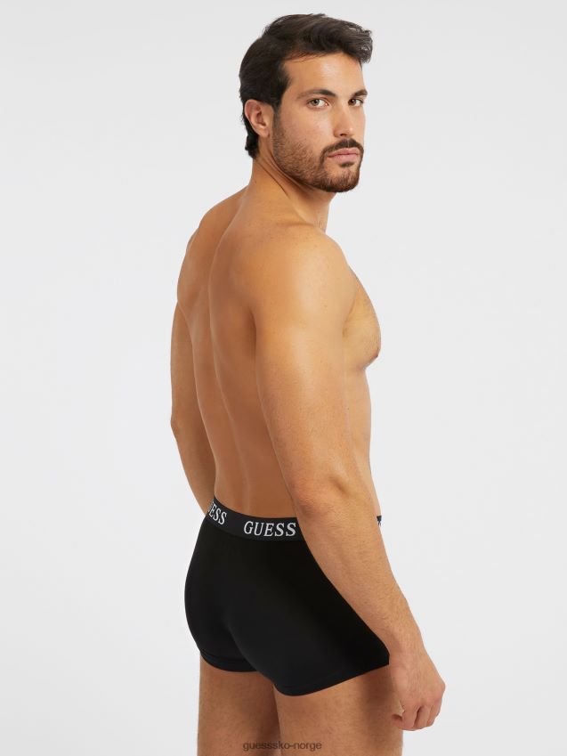 Guess pakke 3 boksere med logo sort multi svart multi menn F0LJ801659