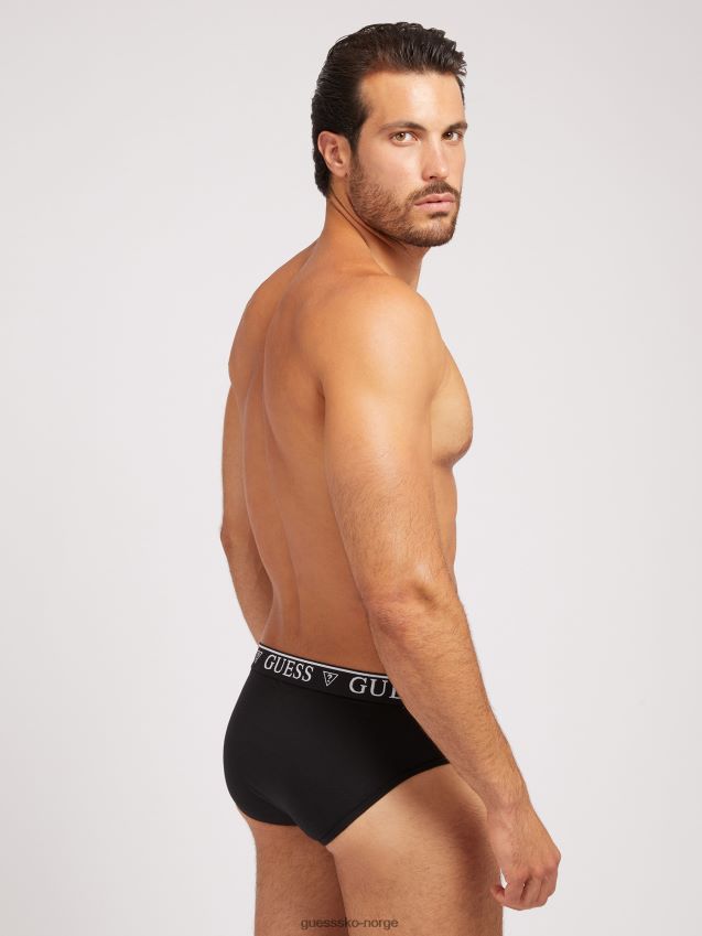 Guess pakke 5 boksere med blå logobånd blå menn F0LJ801268