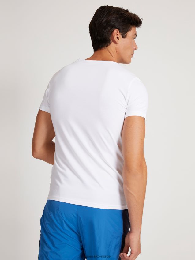 Guess trekant logo t-skjorte hvit ny trend hvit menn F0LJ801655