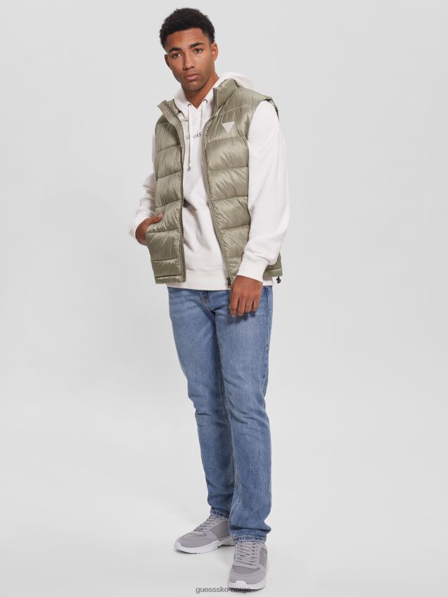 Guess mosegrønn øko ultralett puffervest mosegrønn menn F0LJ8010349