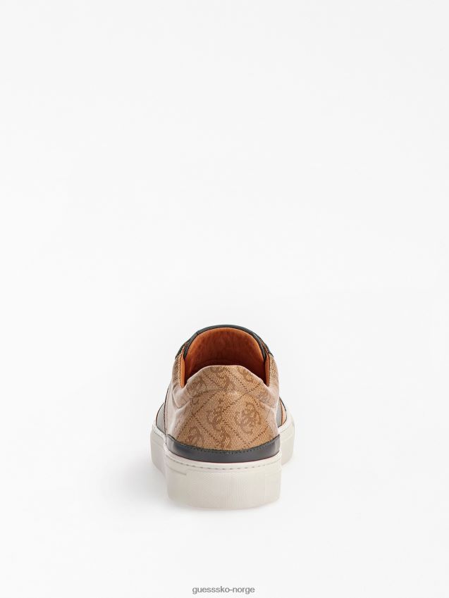 Guess beige ravenna 4g logo low-top joggesko beige menn F0LJ80853