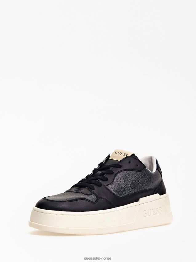 Guess ciano 4g logo sneaker svart svart menn F0LJ80903