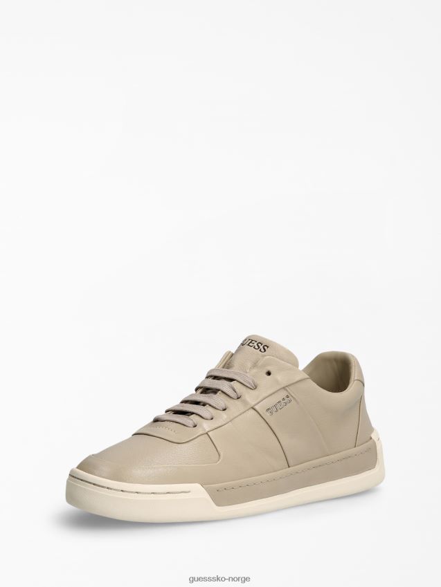 Guess grå multi strave joggesko i ekte skinn grå multi menn F0LJ801521