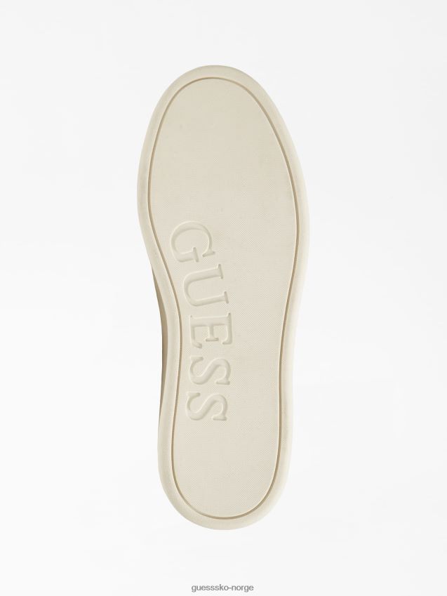 Guess grå multi strave joggesko i ekte skinn grå multi menn F0LJ801521