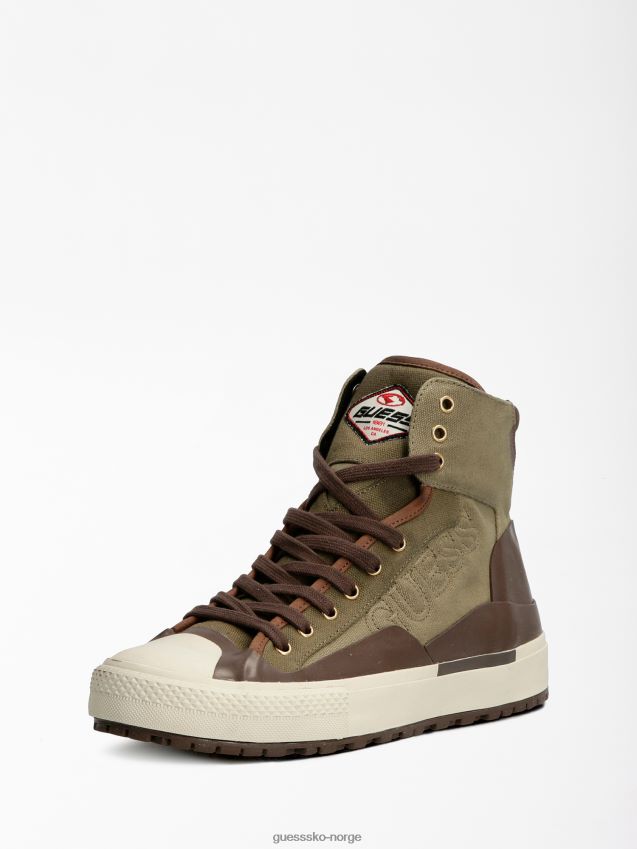 Guess grønn ederle logo high-top sneaker grønn menn F0LJ8017