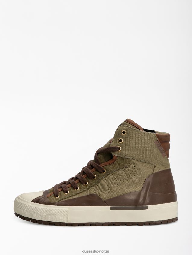 Guess grønn ederle logo high-top sneaker grønn menn F0LJ8017