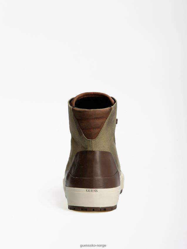 Guess grønn ederle logo high-top sneaker grønn menn F0LJ8017