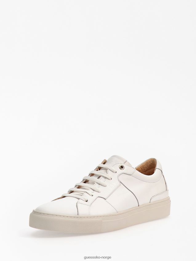 Guess hvite ravenna sneakers med lav topp i skinn hvit menn F0LJ80117
