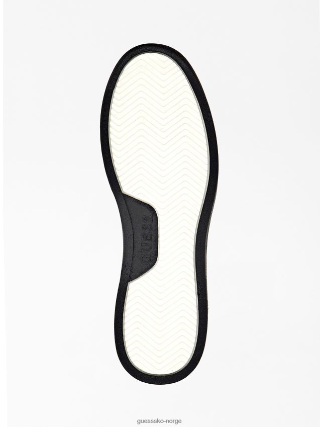 Guess lær vicenza high-top sneakers hvit hvit menn F0LJ80357