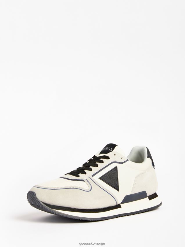 Guess potenza løpesko med semsket skinn, grå multi grå multi menn F0LJ80673