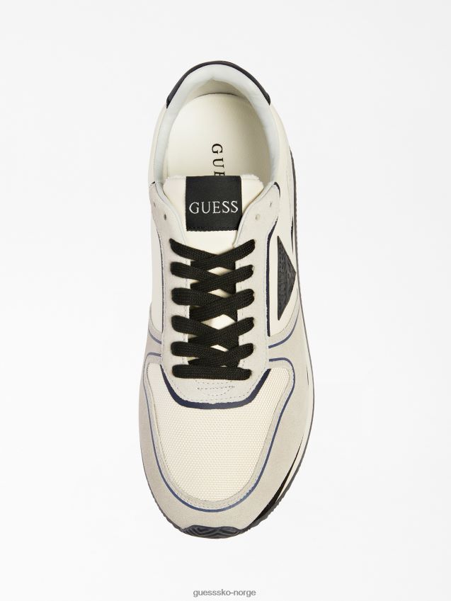 Guess potenza løpesko med semsket skinn, grå multi grå multi menn F0LJ80673