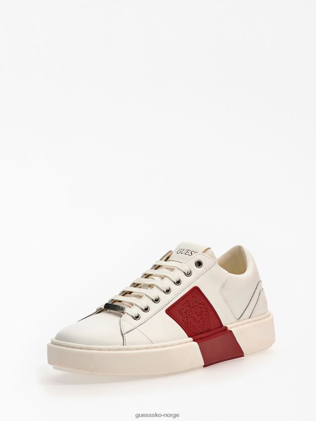Guess røde sneakers med skruebånd med løvetrykk rød multi menn F0LJ80822