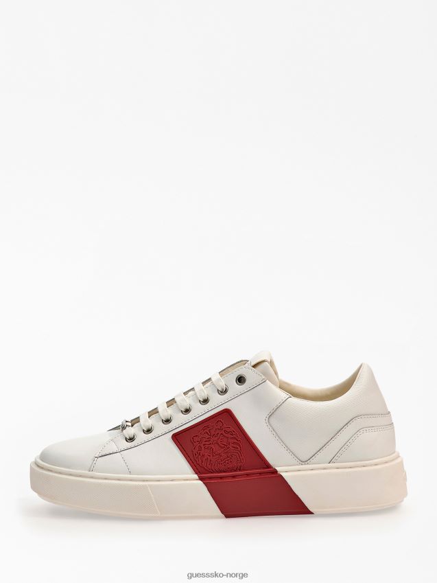 Guess røde sneakers med skruebånd med løvetrykk rød multi menn F0LJ80822