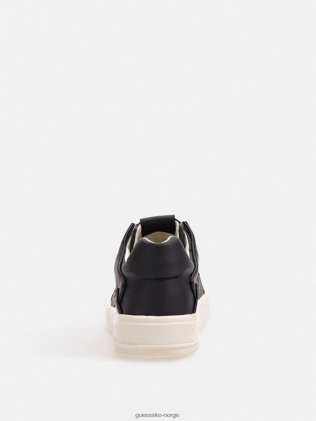 Guess svart verona low-top smart basket sneaker svart menn F0LJ8076