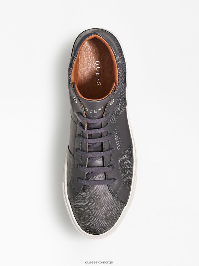 Guess svarte ravenna 4g logo high-top joggesko svart menn F0LJ80115