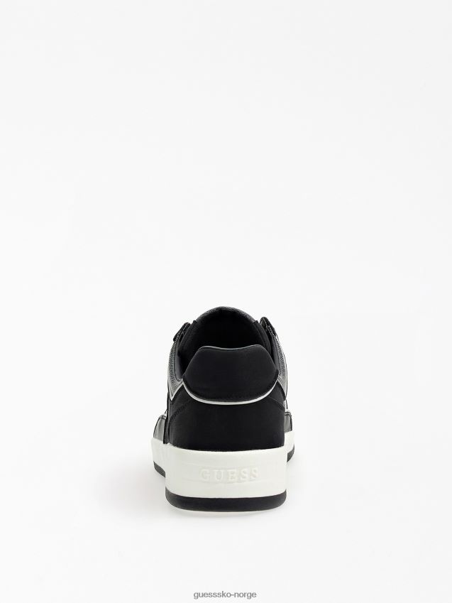 Guess svarte vicenza 4g logo low-top joggesko svart menn F0LJ8052