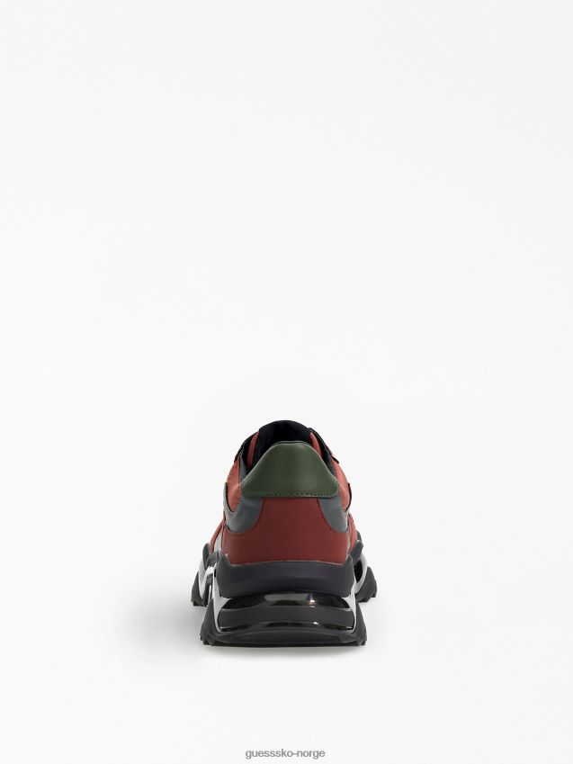 Guess teknisk nylon massa joggesko rød rød menn F0LJ80272