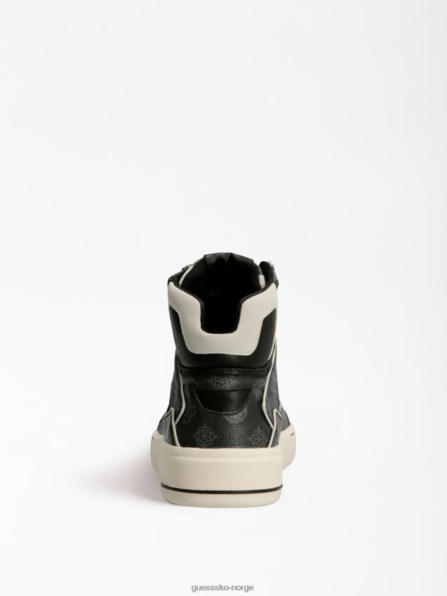 Guess verona 4g logo high-top sneaker svart svart menn F0LJ801301