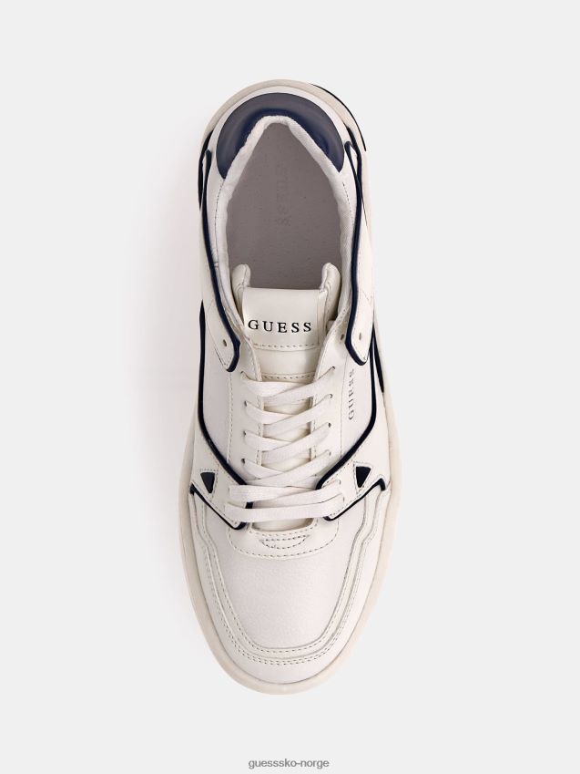 Guess verona lav-top kurv sneaker hvit hvit menn F0LJ80329