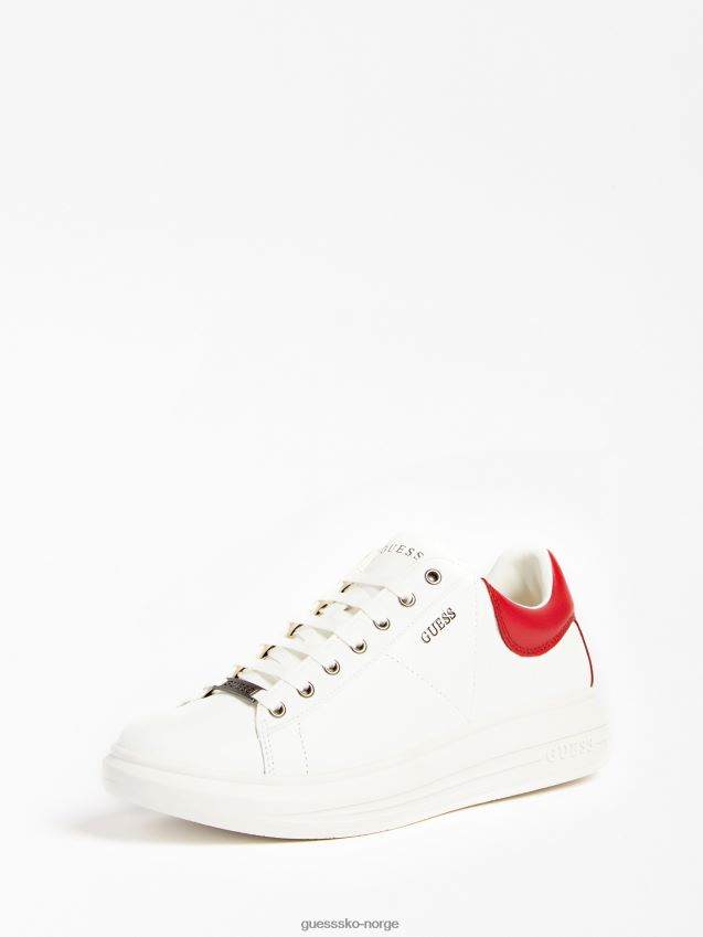 Guess vibo sneaker i skinnblanding rød multi rød multi menn F0LJ80679