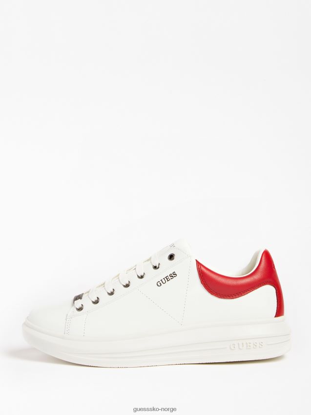 Guess vibo sneaker i skinnblanding rød multi rød multi menn F0LJ80679