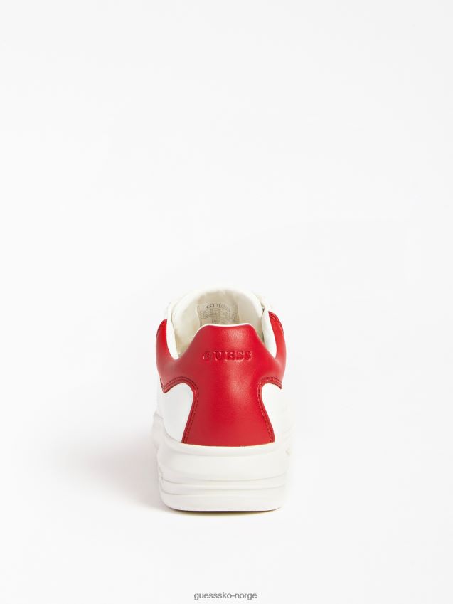 Guess vibo sneaker i skinnblanding rød multi rød multi menn F0LJ80679