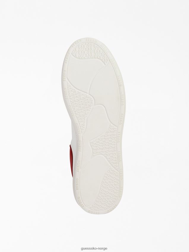 Guess vibo sneaker i skinnblanding rød multi rød multi menn F0LJ80679