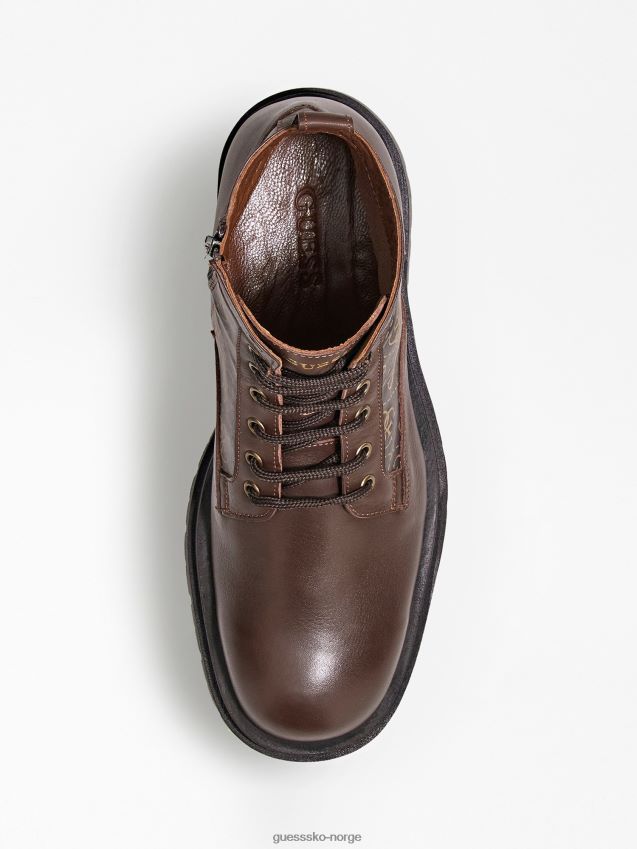 Guess brune kampstøvler med pisa 4g logo brun menn F0LJ80304